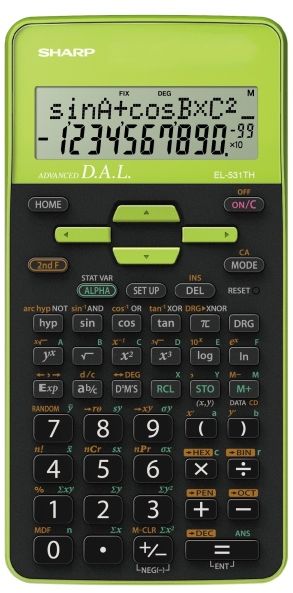 Kalkulator Sharp EL531THGR (SH-EL531THGR) SH-EL531THGR (4974019917108) kalkulators