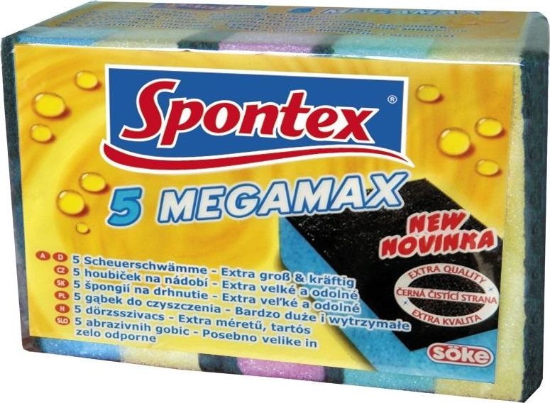 Spontex Zmywak Megamax 5szt 97070294 SPON000001 (9001378700265) Virtuves piederumi