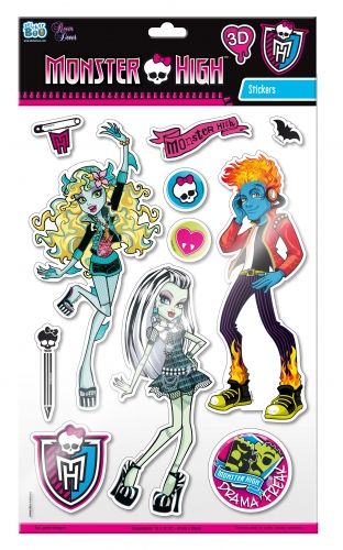 Sticker BOO Dekoracja scienna Monster High 3D (DECLIC301) DECLIC301 (5901350228166)