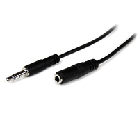 StarTech.com 1m Slim 3,5mm Klinken Stereo Verlangerungskabel - Stecker/Buchse... adapteris