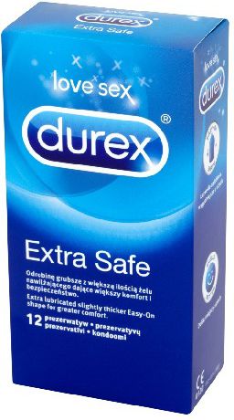 Durex  Prezerwatywy Extra Safe 12 szt 644600 (5010232964600)