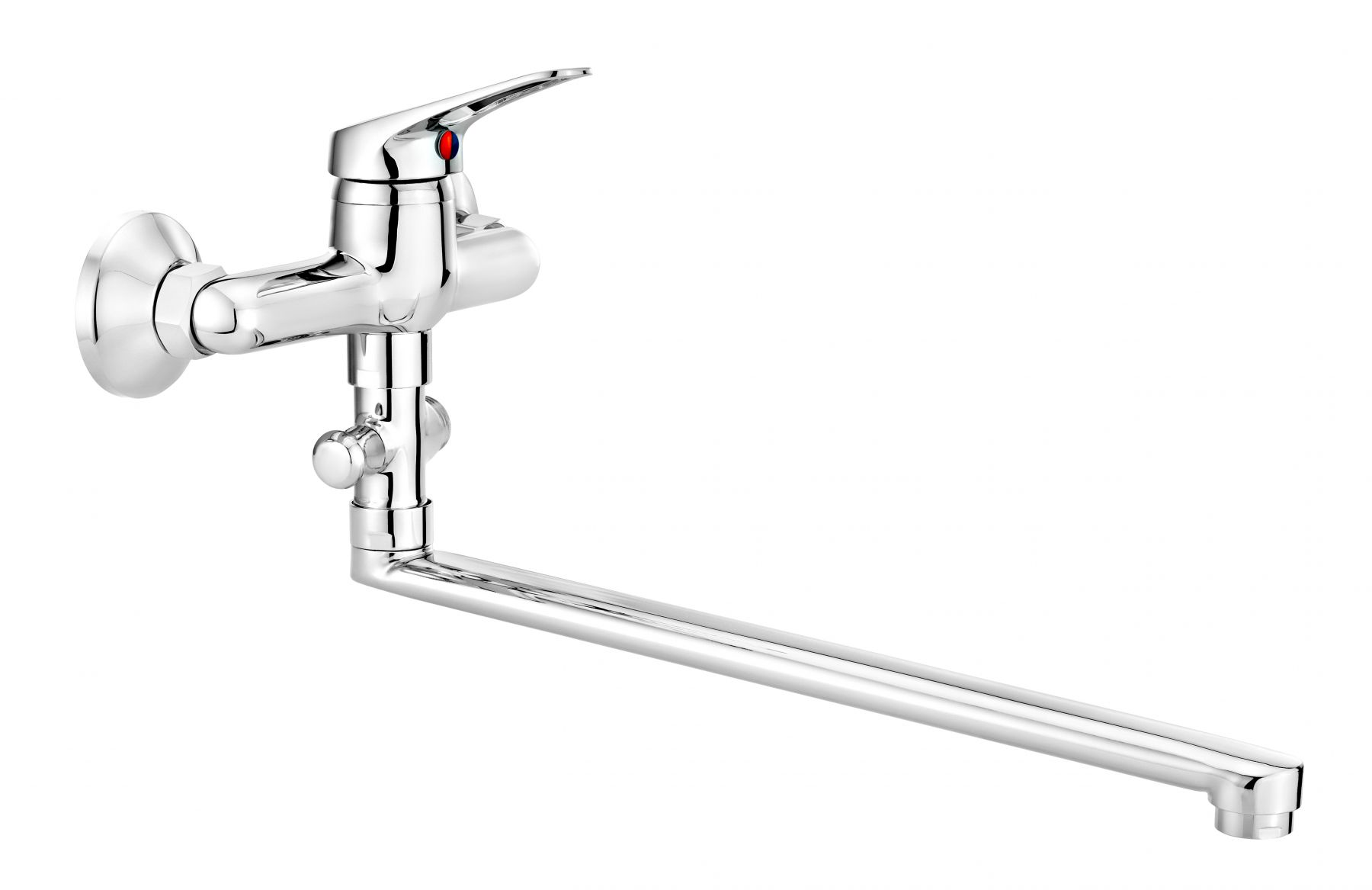 Bateria umywalkowa Deante Lobo scienna chrom (BYU 056M) BYU 056M (5908212015018) jaucējkrāns