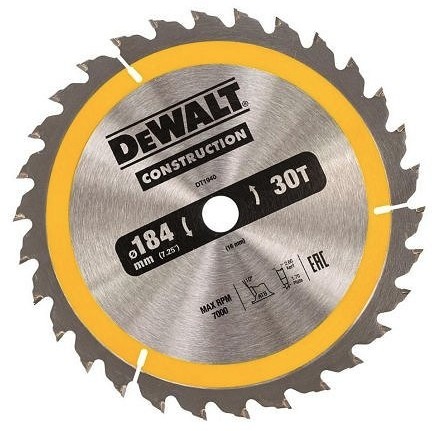 Dewalt Circular Saw 184x16mmx30z - DT1940-QZ Elektriskais zāģis