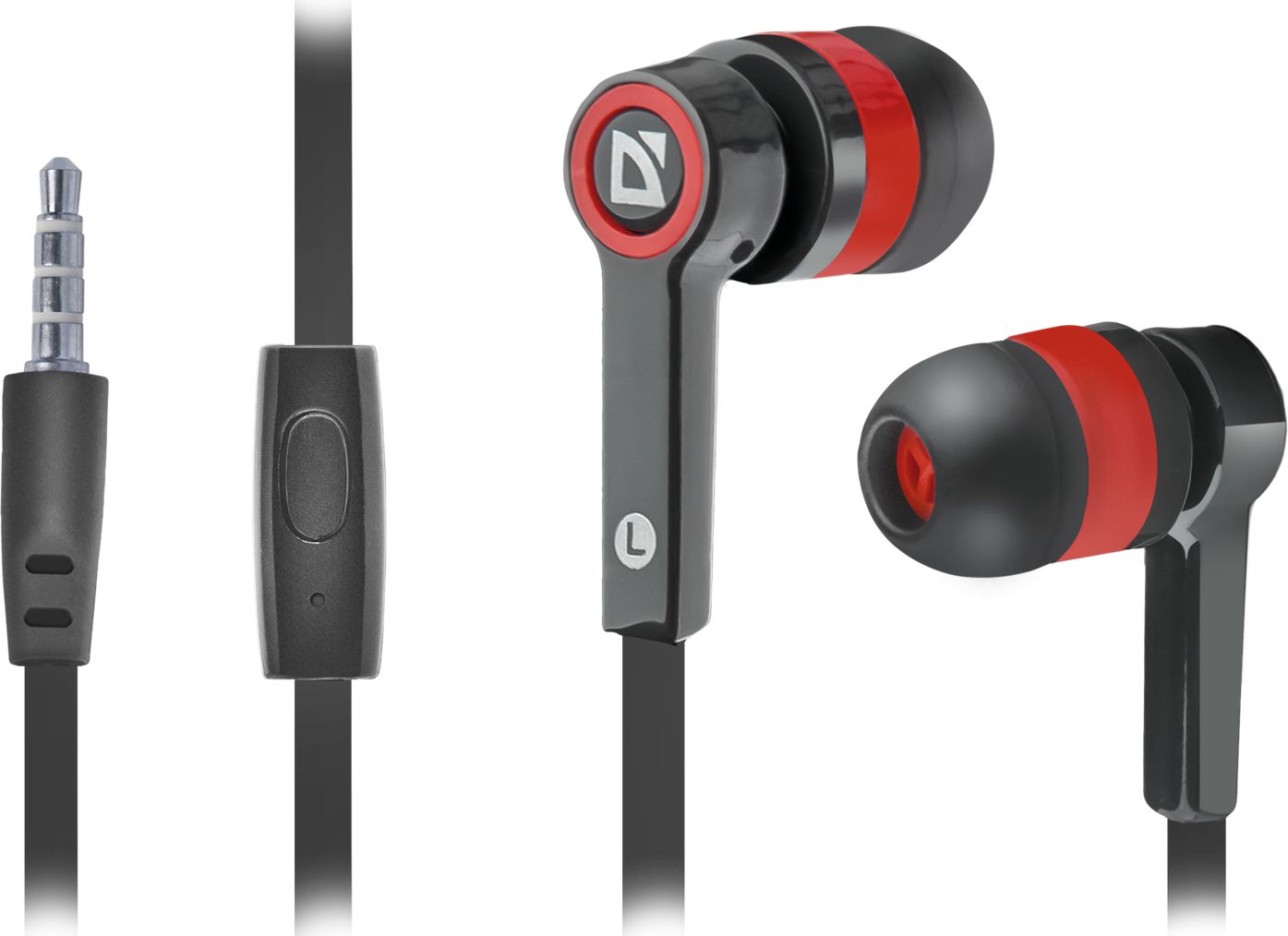 DEFENDER Pulse 420 black + red in-ear austiņas