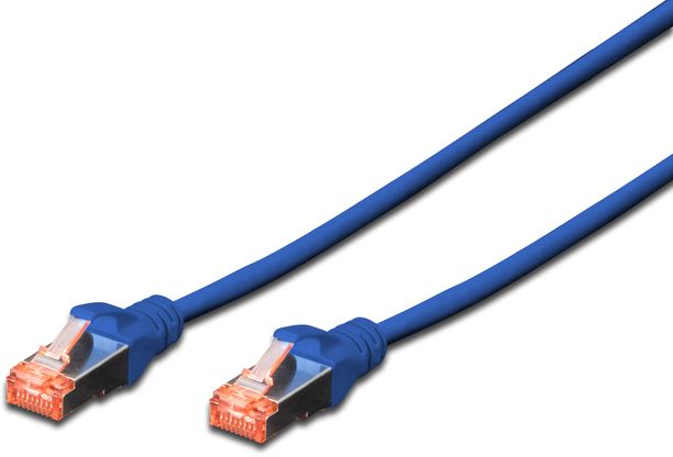 DIGITUS Professional Patch-Kabel - 1 m - Blau 4016032441588 kabelis, vads