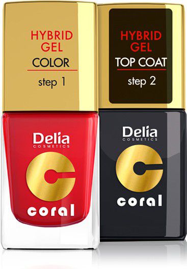 Delia Cosmetics Coral Hybrid Gel Emalia do paznokci nr 26 11ml 710757 (5901350460757)