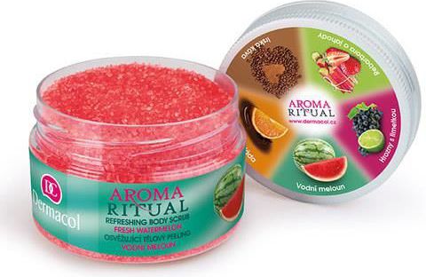 Dermacol Aroma Ritual Refreshing Body Scrub FreshWatermelon Peeling 200g 49407 (8595003108782) kosmētika ķermenim