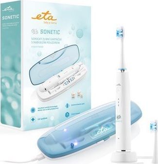 ETA Toothbrush Sonetic Holiday ETA470790000 For adults, Rechargeable, Sonic technology, Teeth brushing modes 3, Number of brush heads includ mutes higiēnai