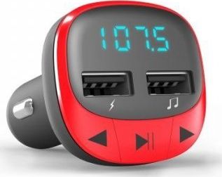 Energy Sistem Car FM Transmitter , Red 8432426448258 multimēdiju atskaņotājs