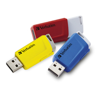 USB-Stick 3x 16GB Verbatim 3.2 Store'n Click Gen1 ro,bl,gb extern retail USB Flash atmiņa