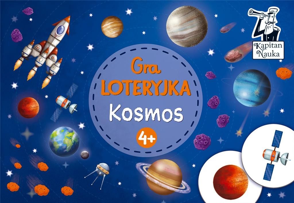 Edgard Kapitan Nauka. Gra - Loteryjka Kosmos 4+ 318267 (5907608646348) galda spēle