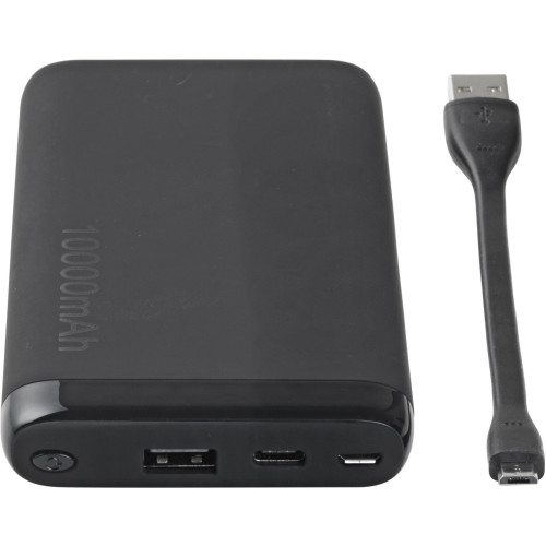 eSTUFF 10000 mAh USB-C Grey with LCD ( IN: MicroUSB + USB-C 5V/2A OUT: USB-C 5V/3A + USB 5V/2.4A) Powerbank, mobilā uzlādes iekārta