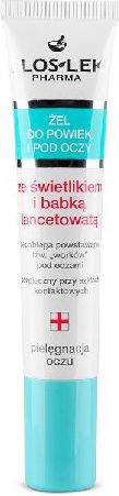 Floslek Pielegnacja oczu Zel ze swietlikiem i babka lancetowata do powiek w tubce 15 ml 141746 (5905043001746) ēnas