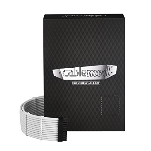 CableMod PRO C-Series Kit AXI,HXI white - ModMesh kabelis, vads