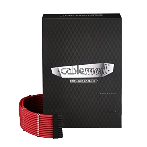 CableMod PRO C-Series Kit AXI,HXI red - ModMesh kabelis, vads