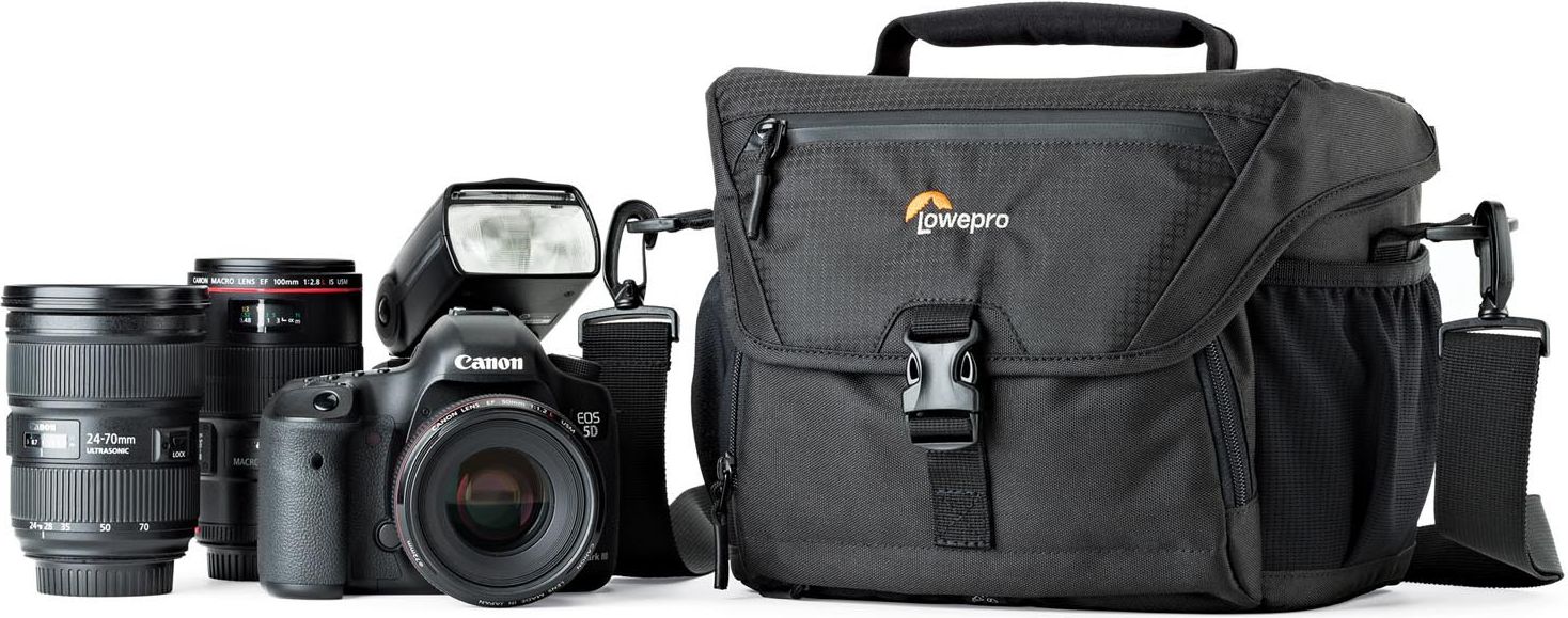 Lowepro Nova 180 AW II black soma foto, video aksesuāriem