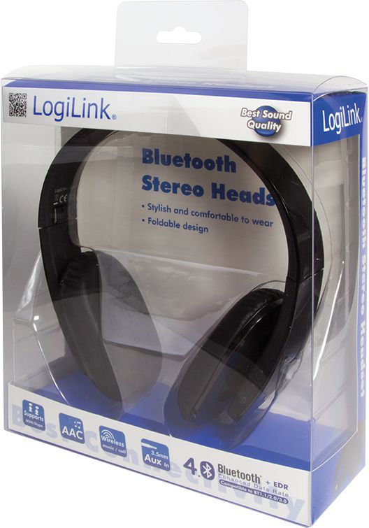 LogiLink Bluetooth Stereo Headset with Mikrofon austiņas