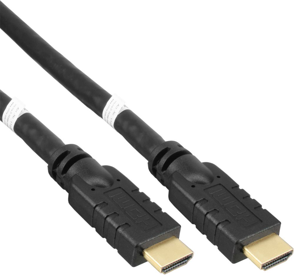 InLine 17040P aktives HDMI-Kabel HDMI-Stecker A auf HDMI-Stecker A vergoldet schwarz 40m kabelis, vads