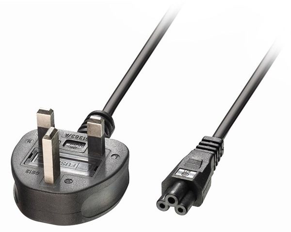 UK - Netzkabel, 2m  UK-Netzstecker - IEC 320 C5 kabelis, vads