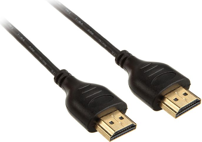 InLine 17501S HDMI 2.0 Kabel HDMI A-Stecker an HDMI A-Stecker vergoldet schwarz 1m kabelis, vads