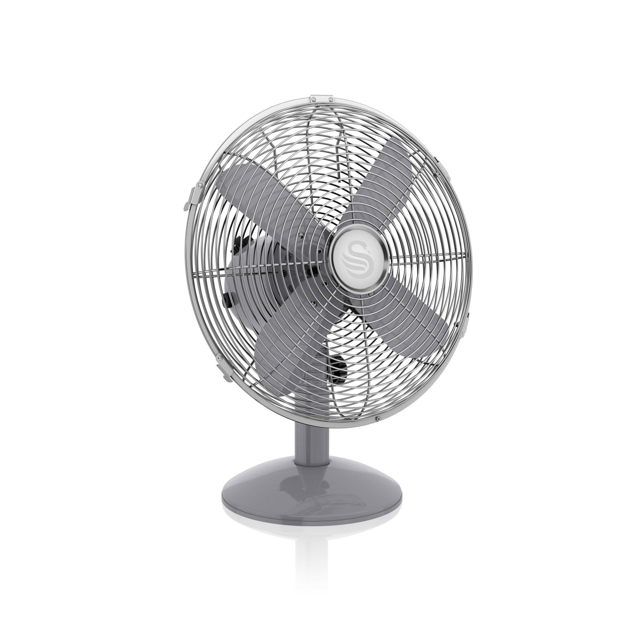 Desk fan Retro gray Klimata iekārta