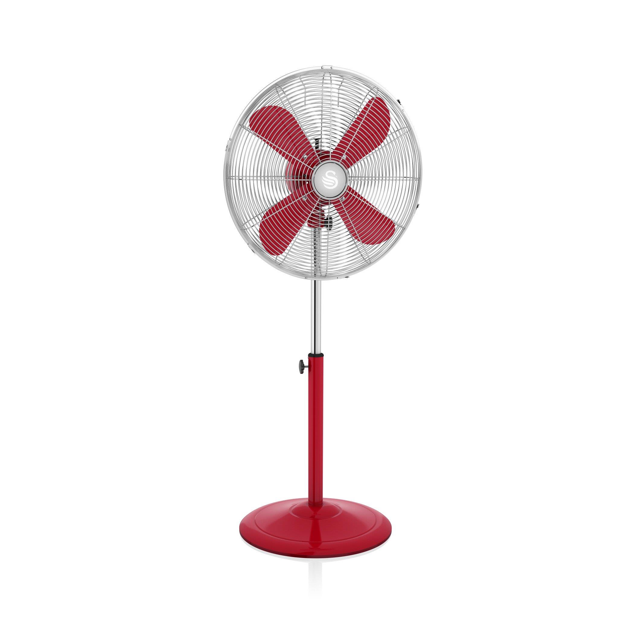 Standing fan Retro red Klimata iekārta