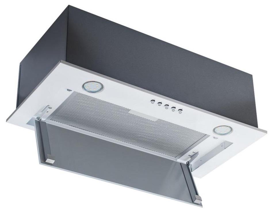 Cooker hood under-cabinet CIARKO SL-BOX Glass 60 Bialy (350 m3/h; 600 mm; white color) Tvaika nosūcējs