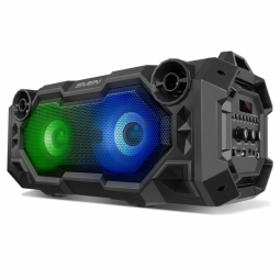 SVEN PS-500, black, power output 2x18W (RMS), Bluetooth, FM, USB, microSD, LED-display, lithium battery pārnēsājamais skaļrunis