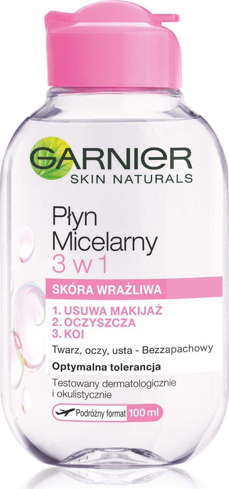 Garnier Skin Naturals Micellar Water 3in1 - sensitive skin 100ml kosmētikas noņēmējs