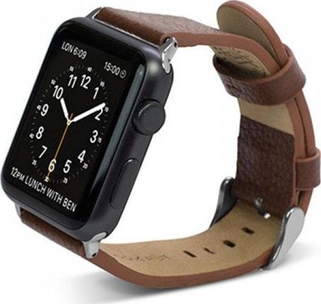 X-doria X-Doria Lux Band - Skorzany pasek do Apple Watch 38mm (brazowy) uniwersalny 33487-uniw (6950941439657)