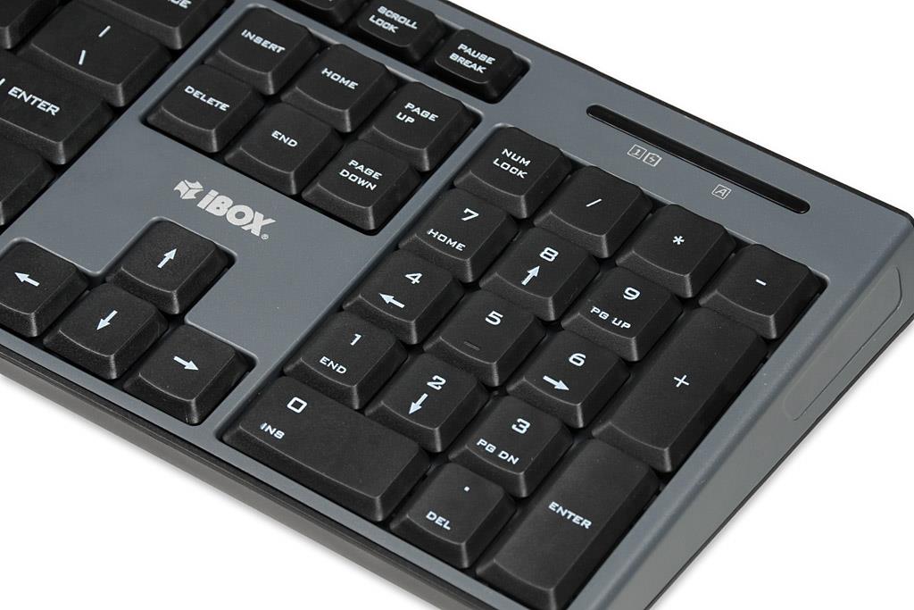 Set wired keyboard + mouse IKMS606W black klaviatūra