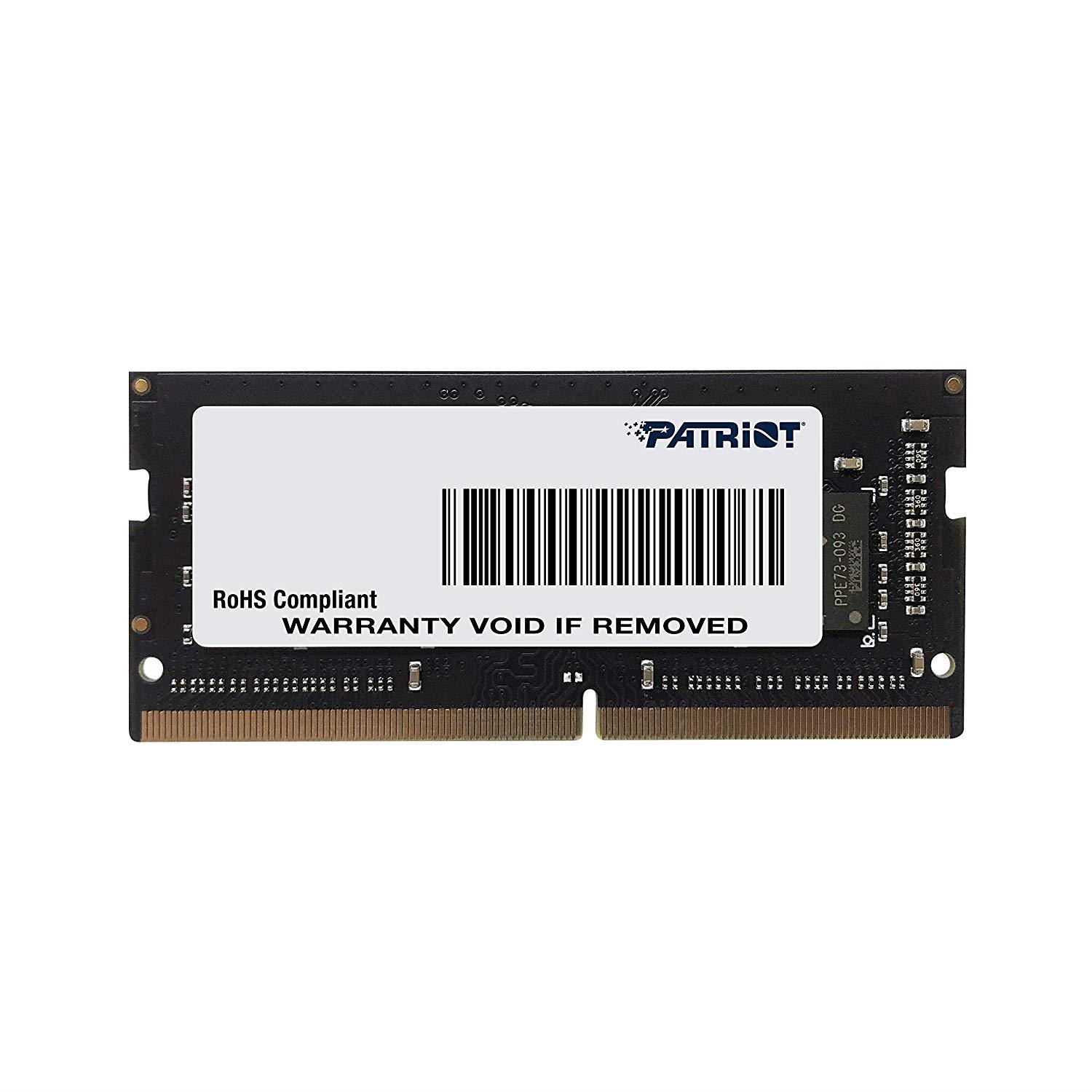 Patriot Memory Signature PSD416G26662S (DDR4 SO-DIMM; 1 x 16 GB; 2666 MHz; 19) operatīvā atmiņa