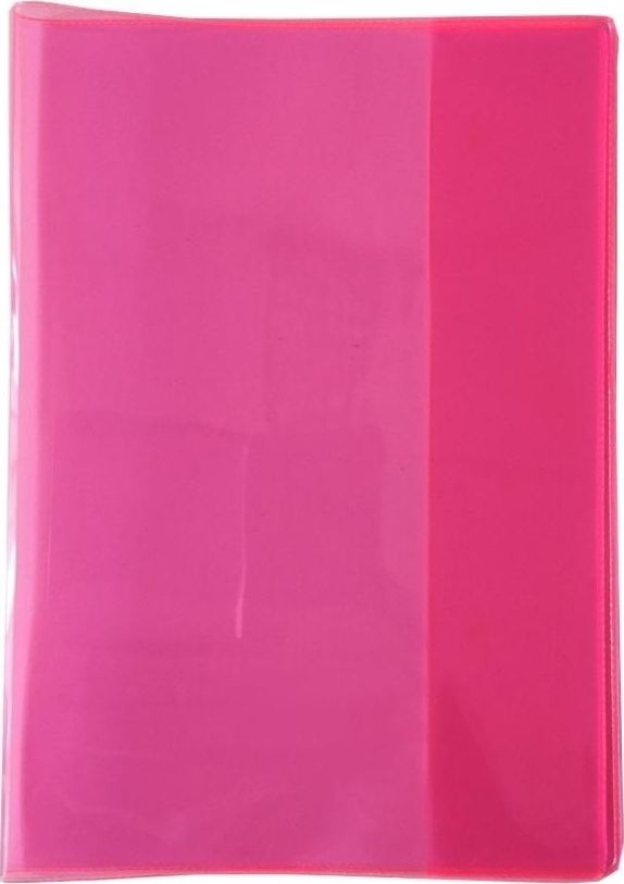 Panta Plast Okladka na zeszyt A5 PVC Neon rozowy (10szt) 381613 (5902156055543)