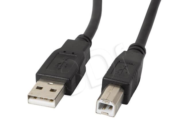 Lanberg CA-USBA-11CC-0030-BK USB cable 3 m USB 2.0 USB B Black USB kabelis