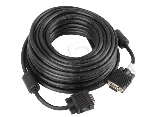 Lanberg CA-VGAC-10CC-0150-B (D-Sub (VGA) M - D-Sub (VGA) M; 15m; black color) kabelis video, audio