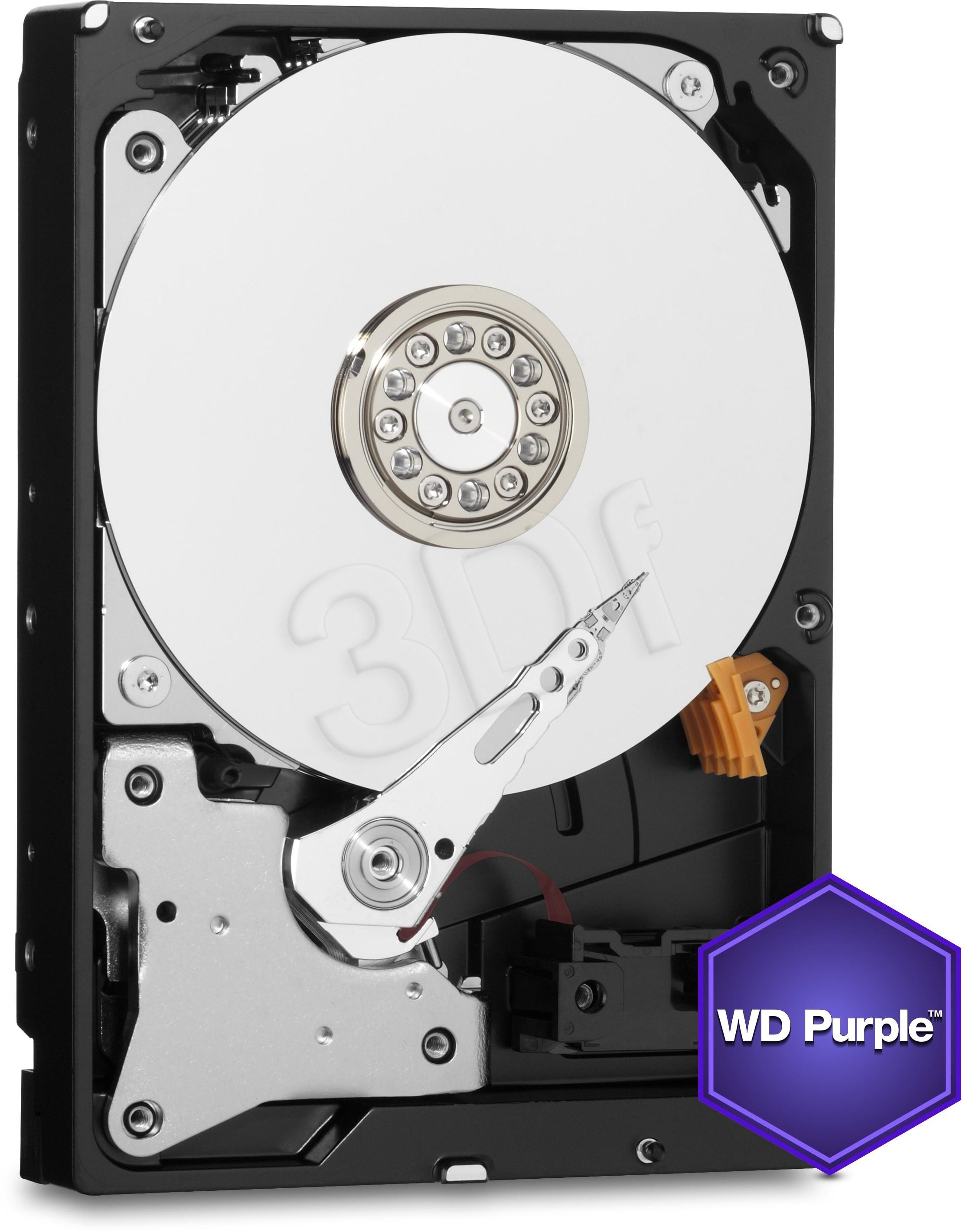 WD Purple 3.5'' 6TB SATA3 64MB cietais disks