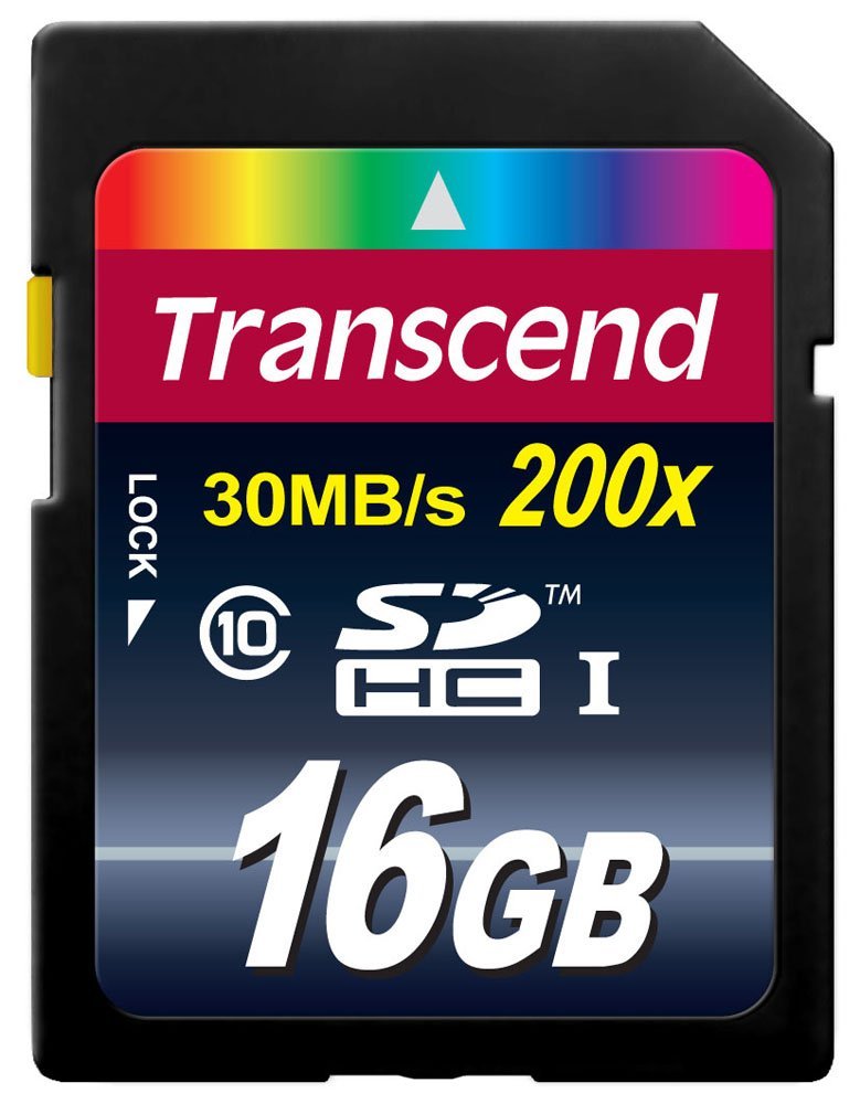 TRANSCEND SDHC 16GB     CL10 atmiņas karte