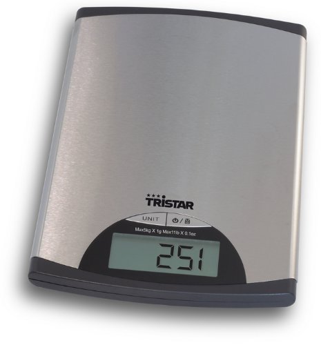 Tristar Kitchen scale KW-2435 LCD 1g-5kg silver virtuves svari