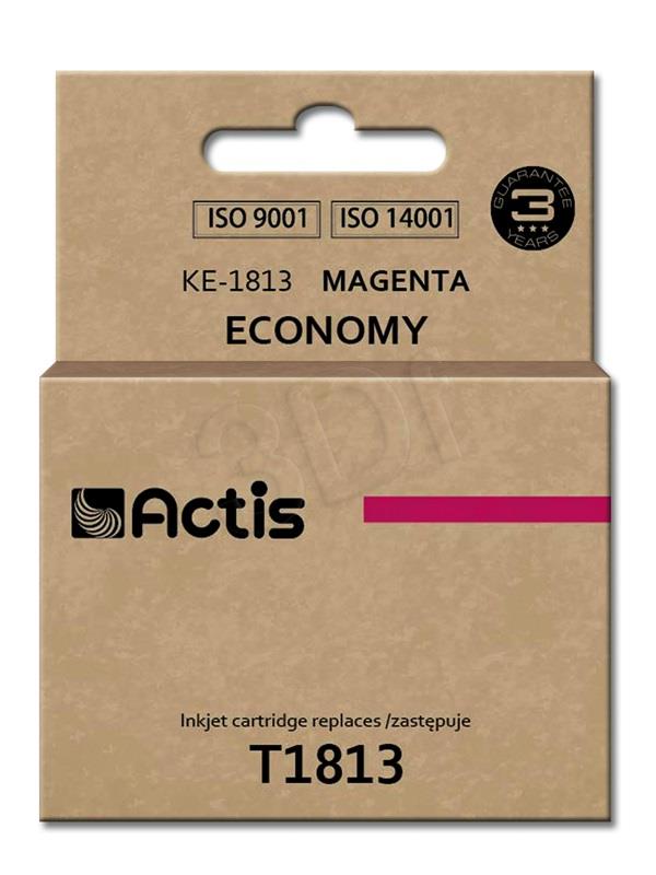 Tusz Actis KE-1812 (do drukarki Epson, zamiennik T1813 standard 15ml magenta)