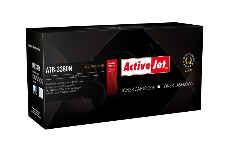 Toner Activejet ATB-3380N (do drukarki Brother, zamiennik TN3380 supreme 8000str. black)