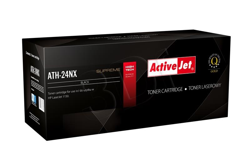 Toner Activejet ATH-24NX (for printer Hewlett Packard  compatible replacement Q2624X supreme 4400pages black) kārtridžs
