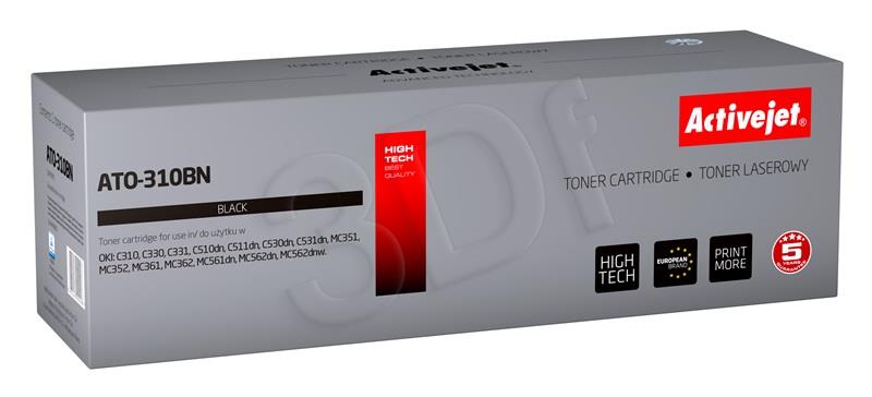 Toner Activejet ATO-310BN (do drukarki OKI, zamiennik 44469803 supreme 3500str. black)