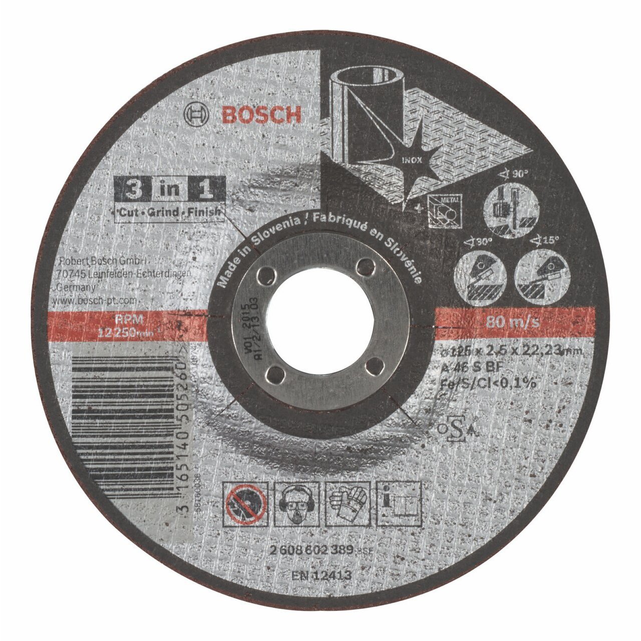 Bosch Cutting disc 3in1 125mm  