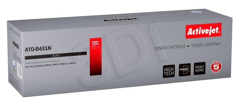 Activejet ATO-B431N toner (replacement for OKI 44574902; Supreme; 10000 pages; black)