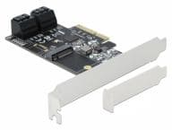 DeLOCK 4P SATA & 1Slot M.2 PCIe x4 -LP aksesuārs datorkorpusiem