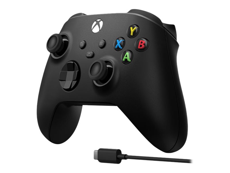 Xbox Series X Wireless Controller Carbon Black + USB-C Cable spēļu konsoles gampad