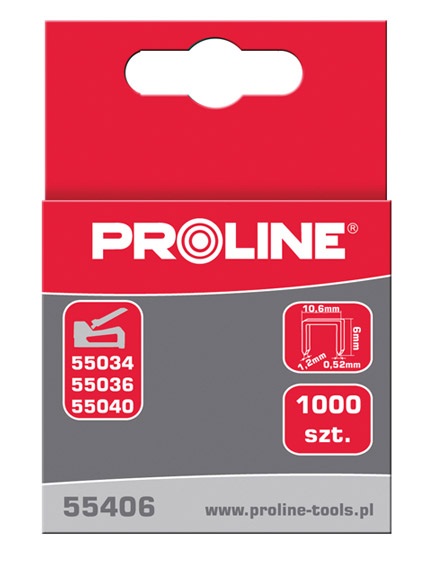 Pro-Line Zszywki hartowane typ G 10mm 1000szt. - 55410 55410 (5903755554109)