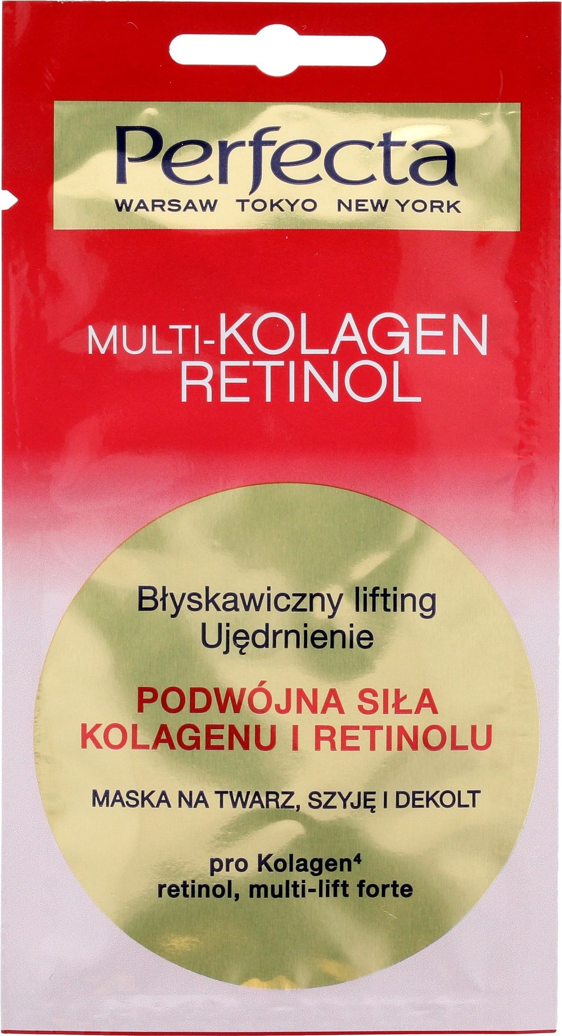 Perfecta Perfecta Multi-Kolagen Retinol Maska na twarz 8ml 071417 (5900525051417)