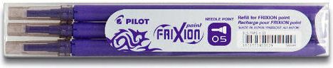 Pilot Pilot Frixion Point Wklad do cienkopisu fioletowy 3 szt (BLS FRP5 V) BLS FRP5 V (4902505402029)