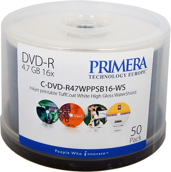 Primera DVD-R 4.7 GB 16x 50 sztuk (C-DMR47WPPWS-50SB) matricas